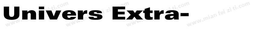 Univers Extra字体转换